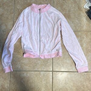 Guess velvet zippered jacket